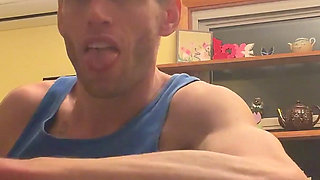 Bend Emo Girl Over Kitchen. Stool in Bright Airy Kitchen Dirty Talk Whole Time