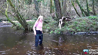 Secretary's White Tights Drenched in Waders Gone Wrong