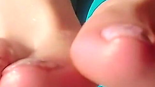 Foot Massage Wet Feet Slippery Toes Light Foot Strokes Beautiful Nails Pedicure Sexy Ginnagg