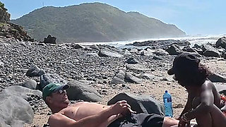 Lost Between Tides and Each Other -horny Ebony MILF Rides Her Lover