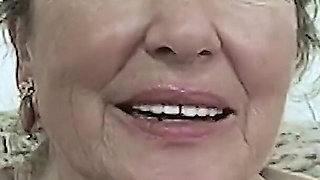 granny is horny for stiff cum cock