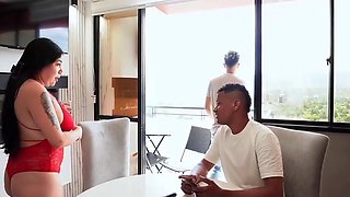 Submissive Wife Fucks With Her Cuckold Husbands Co-worker