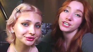 European amateur redhead masturbates on webcam