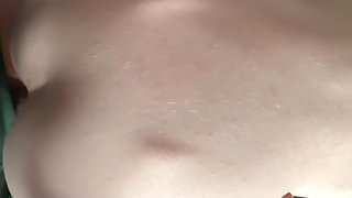 Fairskinned and skinny maid is doing her work while being fucked by her boss
