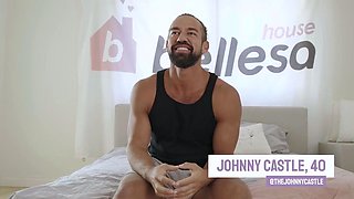 Older Man RESTRAINS HIMSELF While Watching Hot Guy Johnny