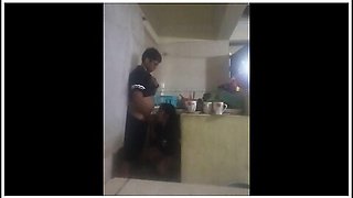 Maid Fucked In The Kitchen (my Wife Almost Discovered Us)