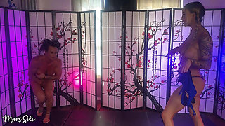 Embarrassment Strip Wrestle: Kandy Legs Vs Mars Solo - Embarrassed Naked Female, Female Fight, Female Wrestling, Strip Tease, Mu