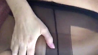 Watch Me Rip My Stocking and Tease You with My Ass and Pussy