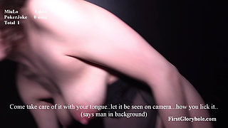 Gloryhole with a Pregnant Girl