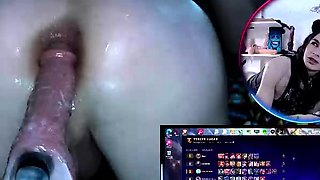 Bondage fetish solo toying hussy