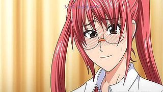 Hairy Giant Cock for a Naughty Redhead Bitch with Glasses (Hentai)