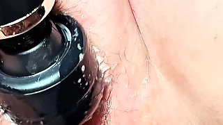 Close up - Clit Pops Out and Pussy Lips Open with Contraction Orgasim