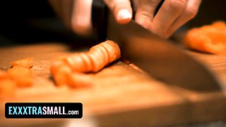 Clueless step-dad doesn't know that his sonny and stepdaughter enjoy having porn around the mansion