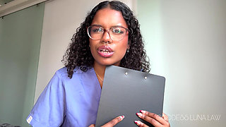 Micropenis Diagnosis Ebony Nurse Goddess Luna Law Turns Your Check-up Into Cock Humiliation, Sph, Medical Fetish, Femdom