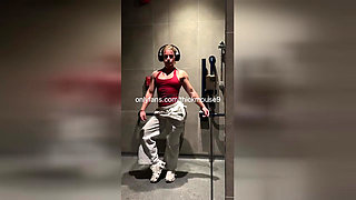 18yo TikTok Live Gym Accident: Tight Virgin Pussy Ripped & Creamed