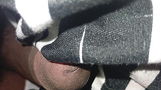 Using home made pussy to masturbate in the morning