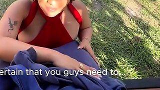 Horny gardener penetrates small ash-blonde in public