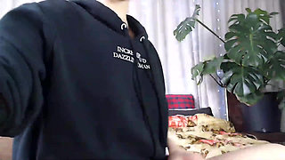 Showing my hairy asshole live - part 2