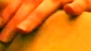 Blonde Slut Stretches Pussy Wide with Huge Bottle Insertion