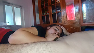 Step Dad All Day Fucks Me in the Mouth and Gives Me a Blowjob