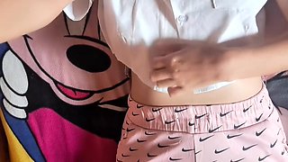 Colombian Touches And Masturbates In Front Of Her Stepfather