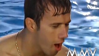 Kelly Trumps Poolside Anal Cumshot Pounding