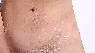 Latina Babe Masturbates Her Meaty Pussy in the Shower with Her Favorite Dildo