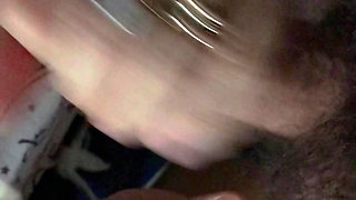 My wife gives me a slow blowjob with a mega final cumshot