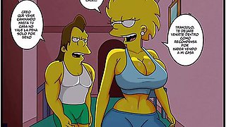 The Simpsons: Lisa Gives Nelson Some Special Lessons - Car Toon