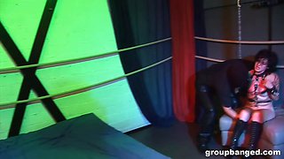 Whipped, Tied, Spitroast, Bukkake, Cum Covered, BDSM Gangbang