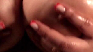 Big Natural Breasts in Oil