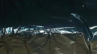 This time i had no mercy for my slave. I took his little cock out of his pants and tied it