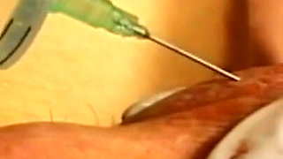 Dominating penis punctures