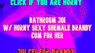 Be Dominated by a Shemale on Your Toilet Bathroom JOI CEI