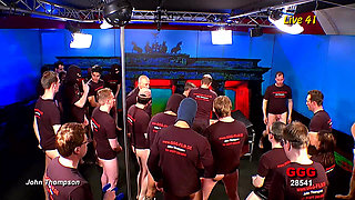 Ggg - Blonde MILF with Big Tits Gets Gangbanged by a Group of Guys in the Club - Ggg in Live Show