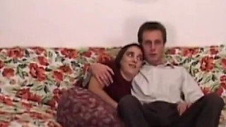 Beautiful Hot Busty Wife with Hairy Pussy Fucked and Cummed in Mouth by Huge Amateur Cock