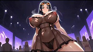 Hentai Nico Robin Runway - Transparent Outfits, Wet Tits  Dripping Pussy Tease