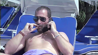 Getting Screwed on the Poolside Sunbed
