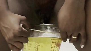 Pissing in the Work Toilet Compilation POV