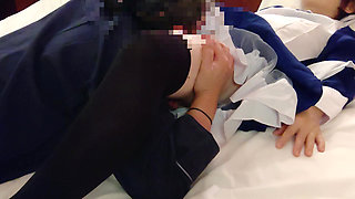 I Want to Be Sucked by a Girl in a Cute Nurse Cosplay Homemade Cunnilingus Creampie