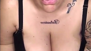 Sexy wife natural tits