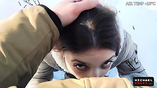 Stranger Girl Gives Extreme Blowjob in Park