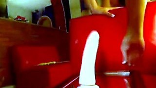 Brazilian Hottie Plays with Dildo on Webcam