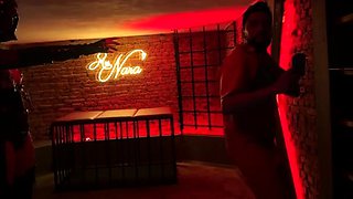 MILF mistress subjects pitiful slave to strapon domination