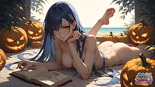 Pumpkin Glow & Blue Hair Solo Mug Seduction