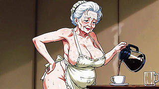 Ai Matures in Kitchens with Big Tits