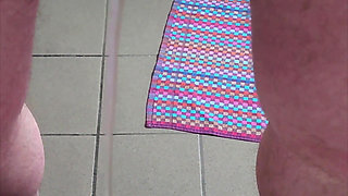 Nylonjunge Pisses on the Morning of New Year