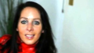 Red Latex Blowjob Amateur Video