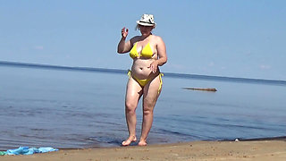 My Wife on the Beach