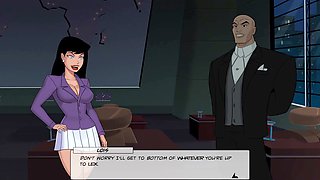 Youthful DC comic girls in cosplay showing off their curves